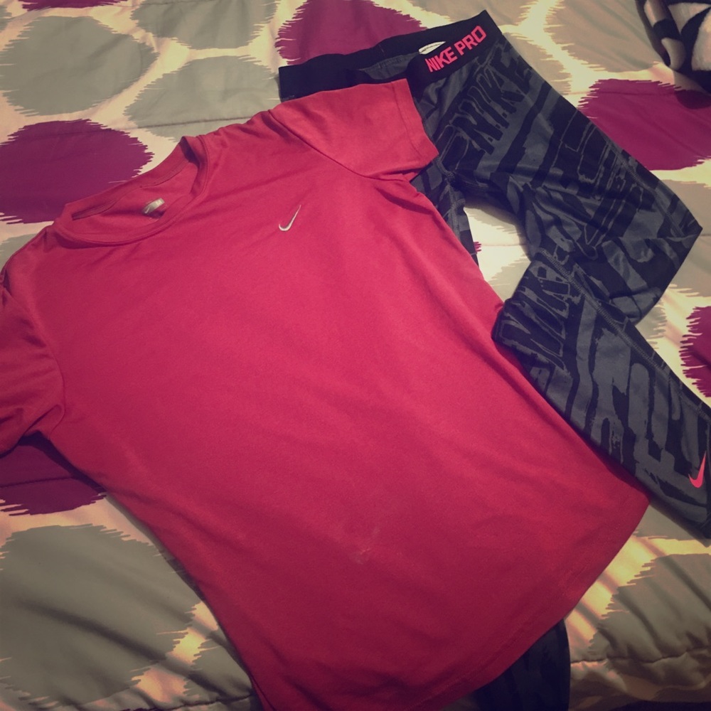 Nike shirt and leggings